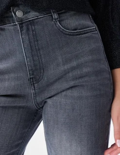 Wide Leg Fit Jeans Extra Long Donkergrijs