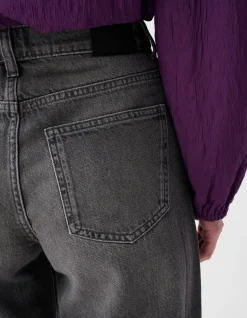 Wide Leg Fit Jeans Grijs