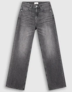 Wide Leg Fit Jeans Grijs