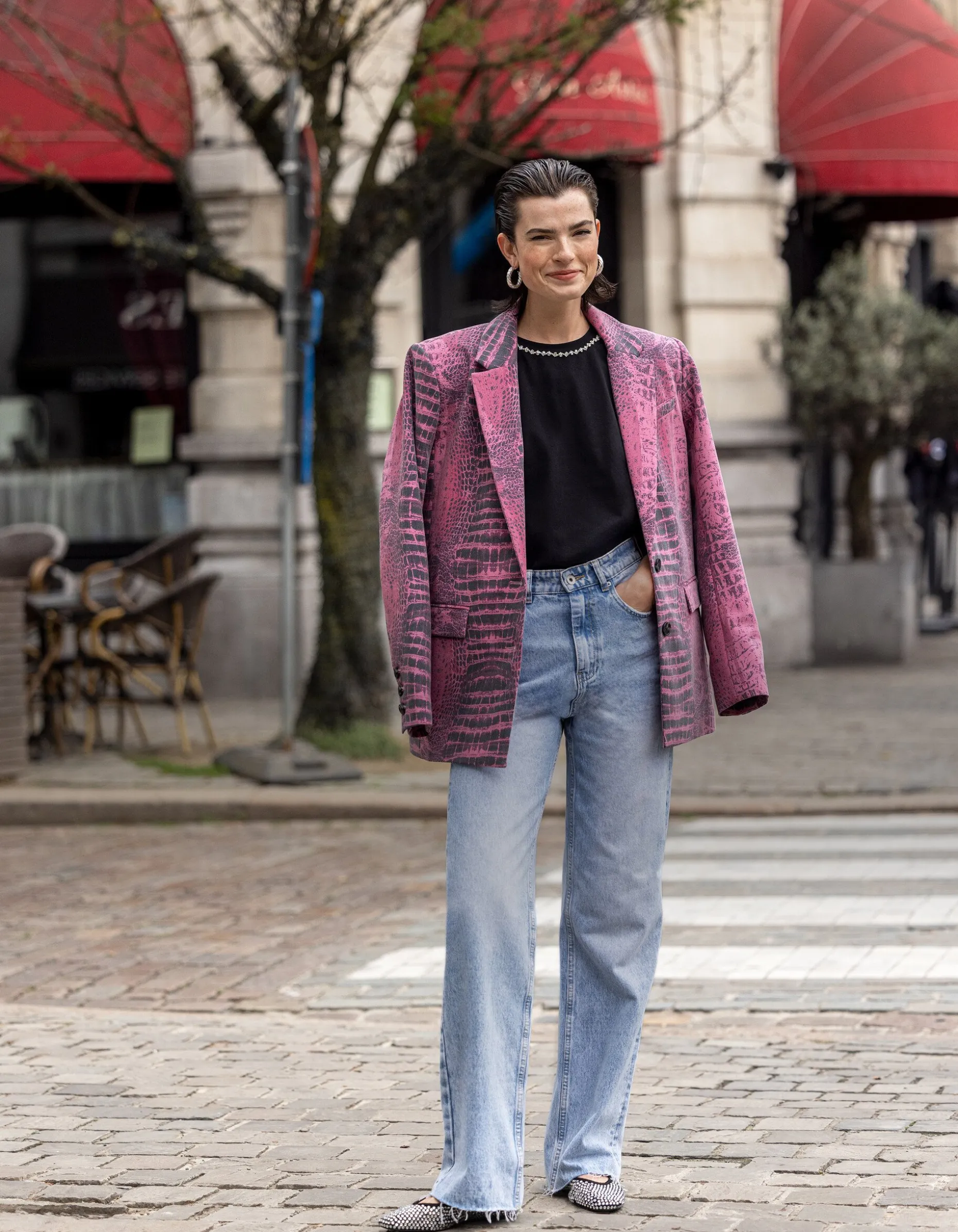 Wide Leg Jeans Bleached