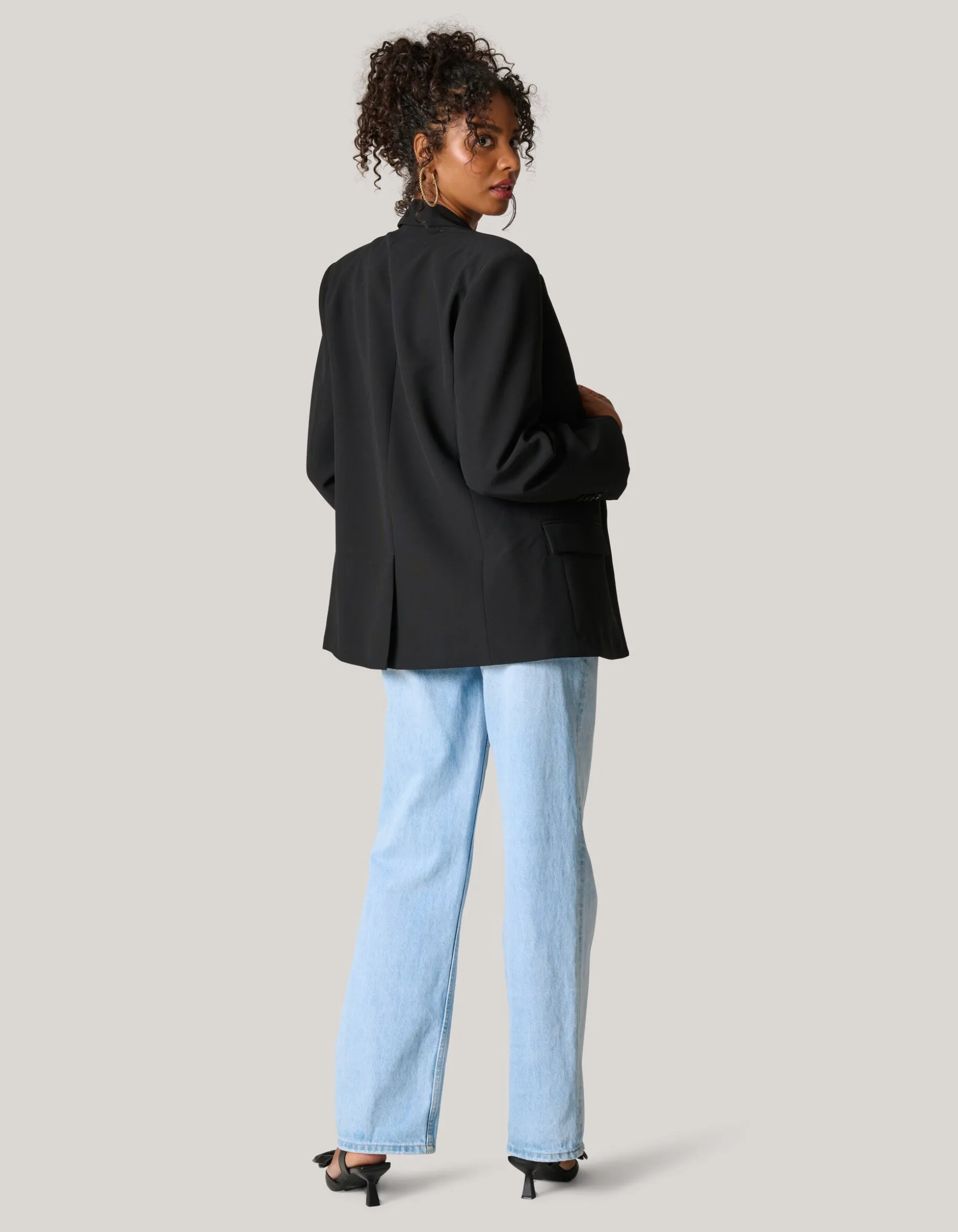 Wide Leg Jeans Bleached