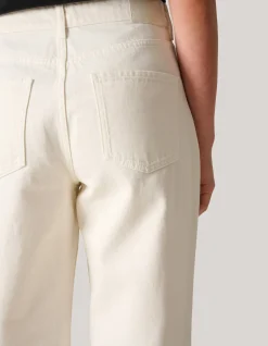 Wide Leg Jeans Gebroken Wit