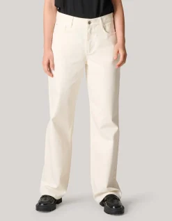 Wide Leg Jeans Gebroken Wit