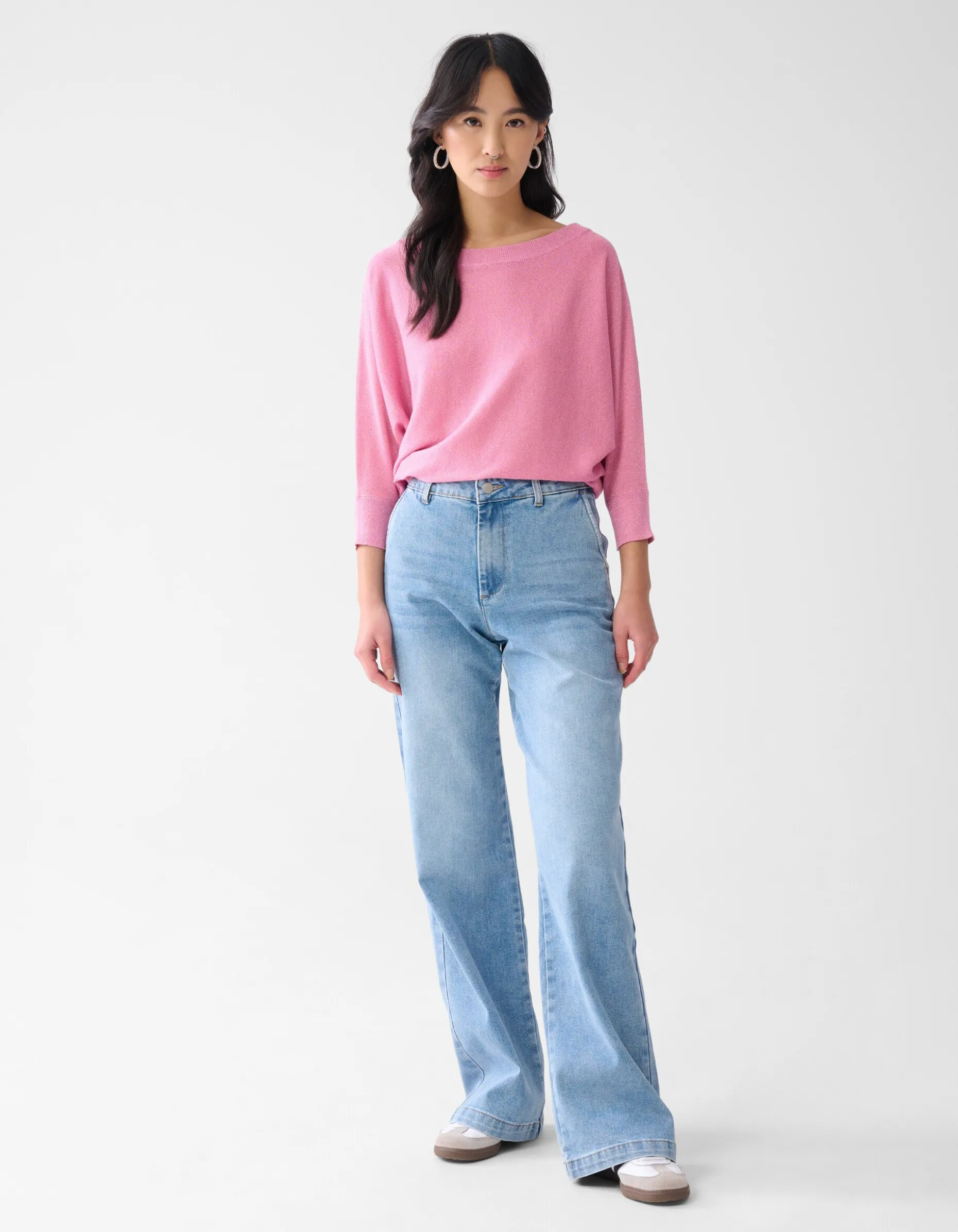 Wide Leg Jeans Mediumstone