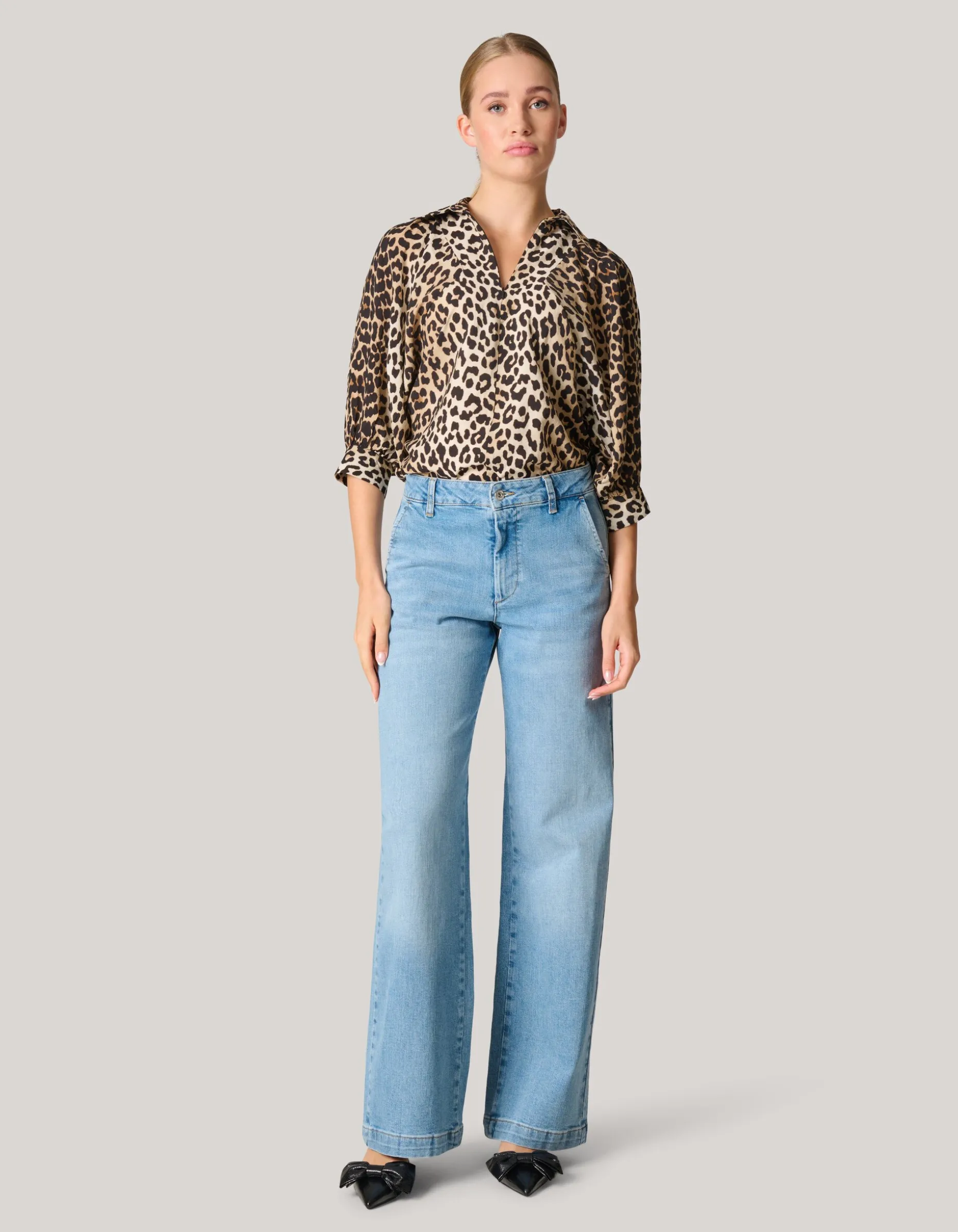 Wide Leg Jeans Mediumstone