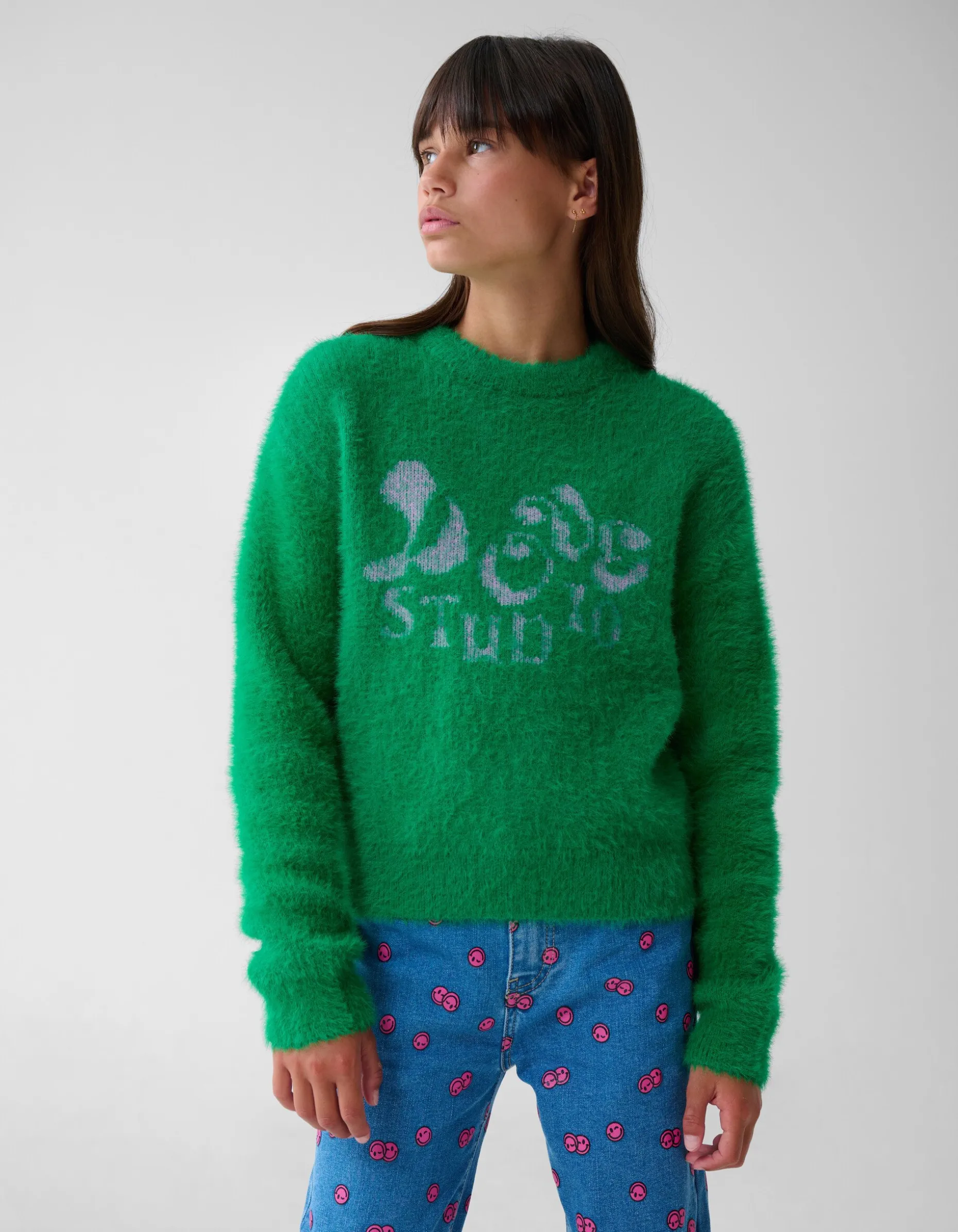 Zachte Gebreide Trui Groen