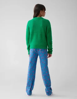 Zachte Gebreide Trui Groen