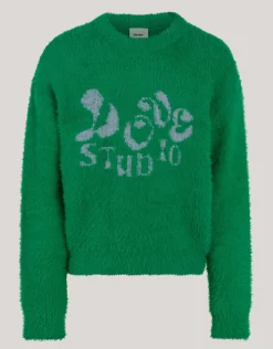 Zachte Gebreide Trui Groen