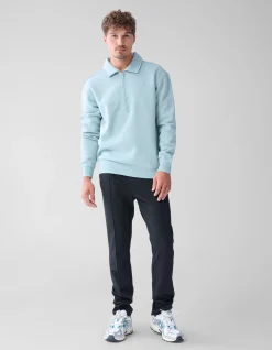 Zipper Badge Sweater Lichtgroen