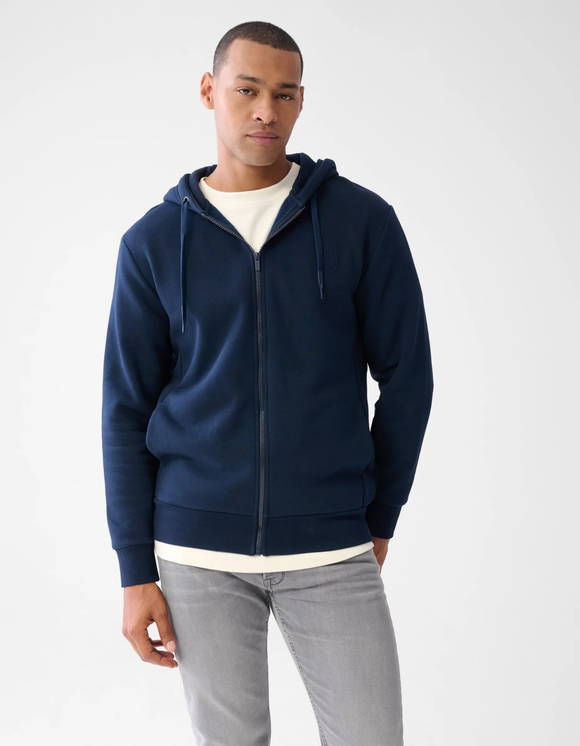 Zipper Hoodie Donkerblauw