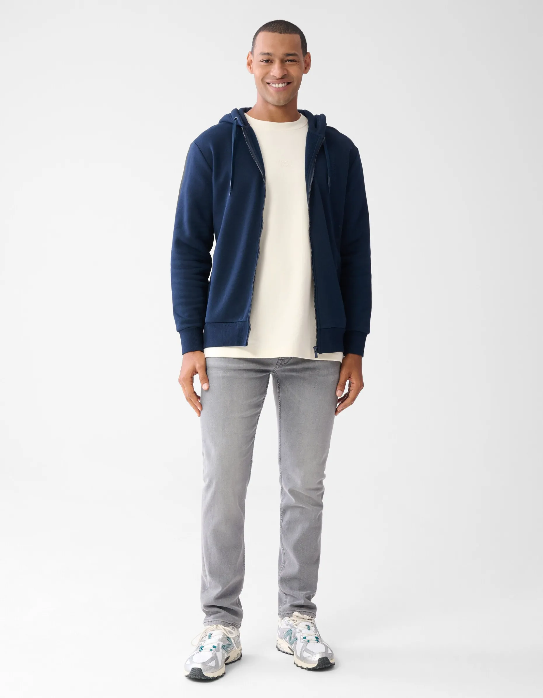 Zipper Hoodie Donkerblauw