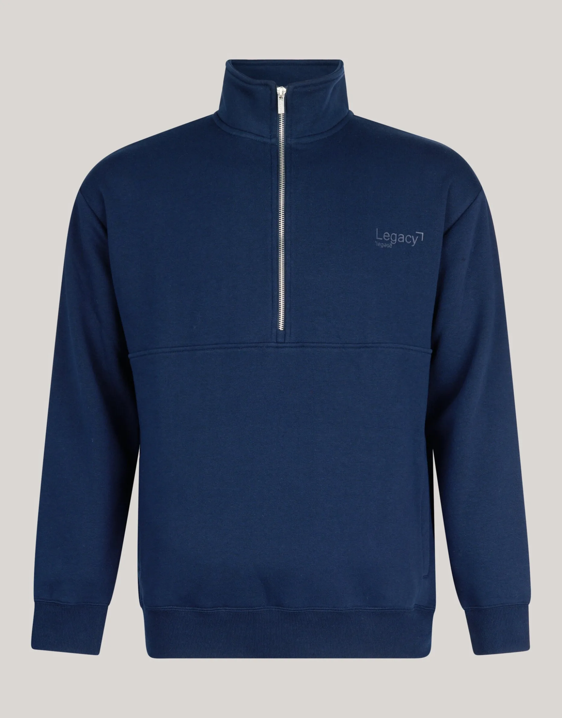 Zipper Sweater Donkerblauw