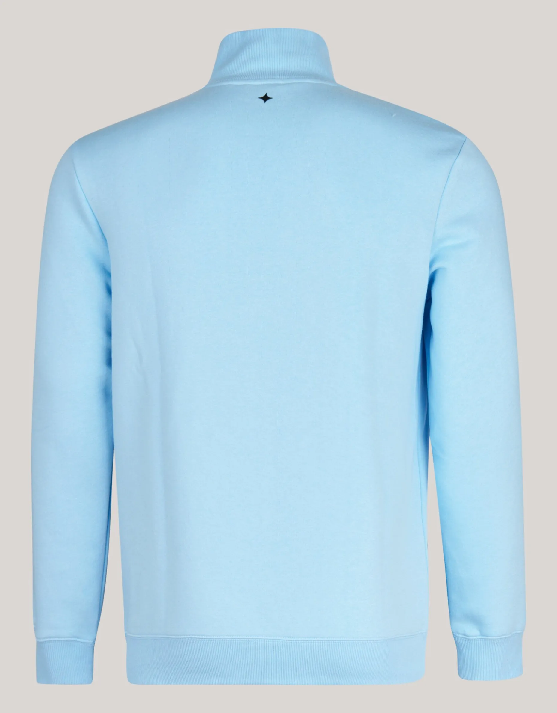 Zipper Sweater Lichtblauw