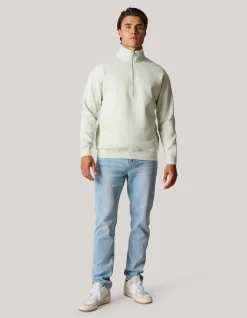 Zipper Sweater Lichtgrijs