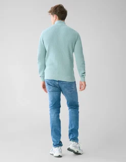 Zipper Trui Lichtgroen