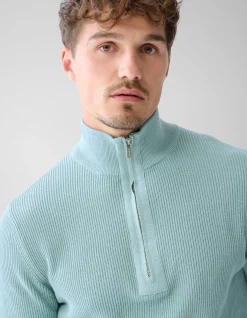 Zipper Trui Lichtgroen