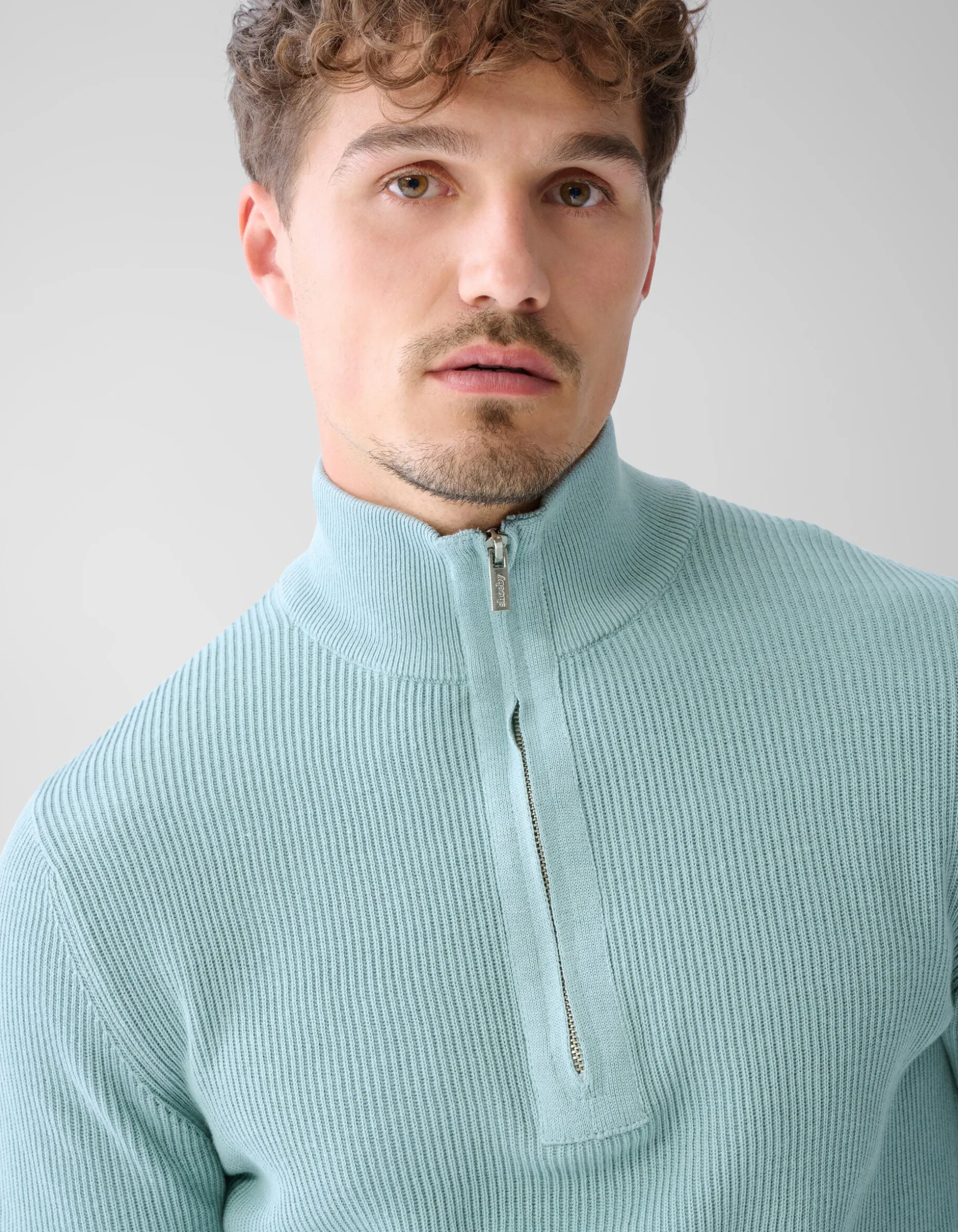 Zipper Trui Lichtgroen