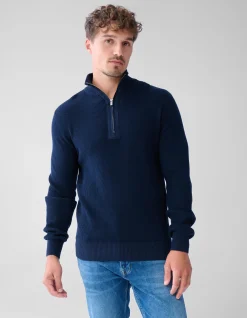 Zipper Trui Navy