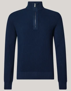 Zipper Trui Navy